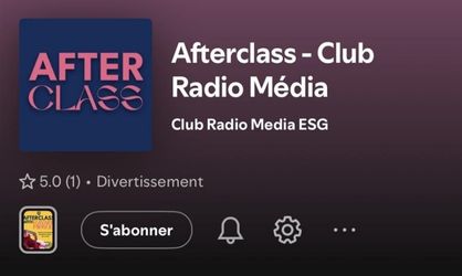 Page streaming podcast club radio media de l'ESGCI